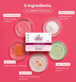 Alite anti acne soap packaging with ingredients displayed