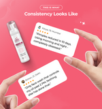 Product bottle with customer reviews