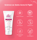 Alite anti acne face with certification icons
