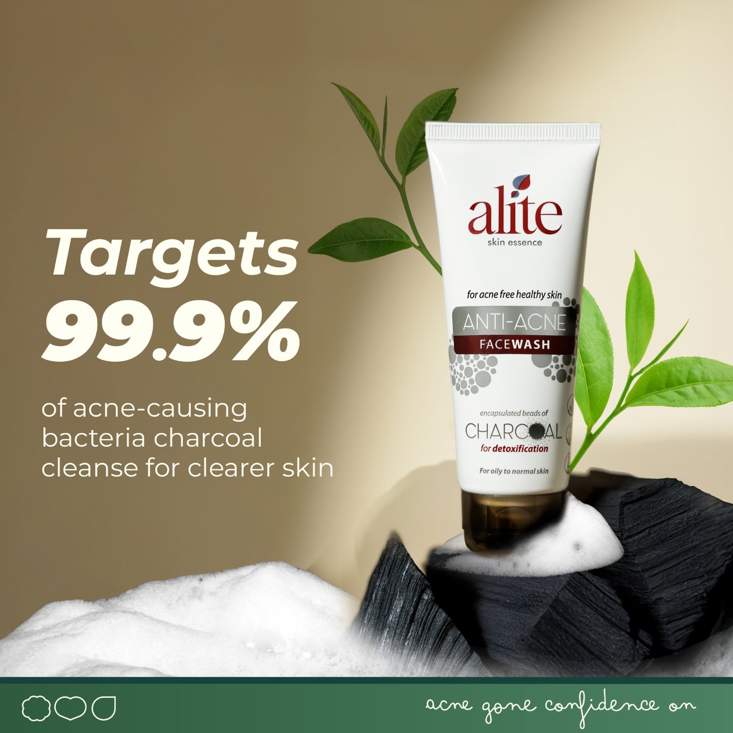 Alite Anti Acne Facewash 140g - Prevent Acne Breakouts & Control Oily Skin