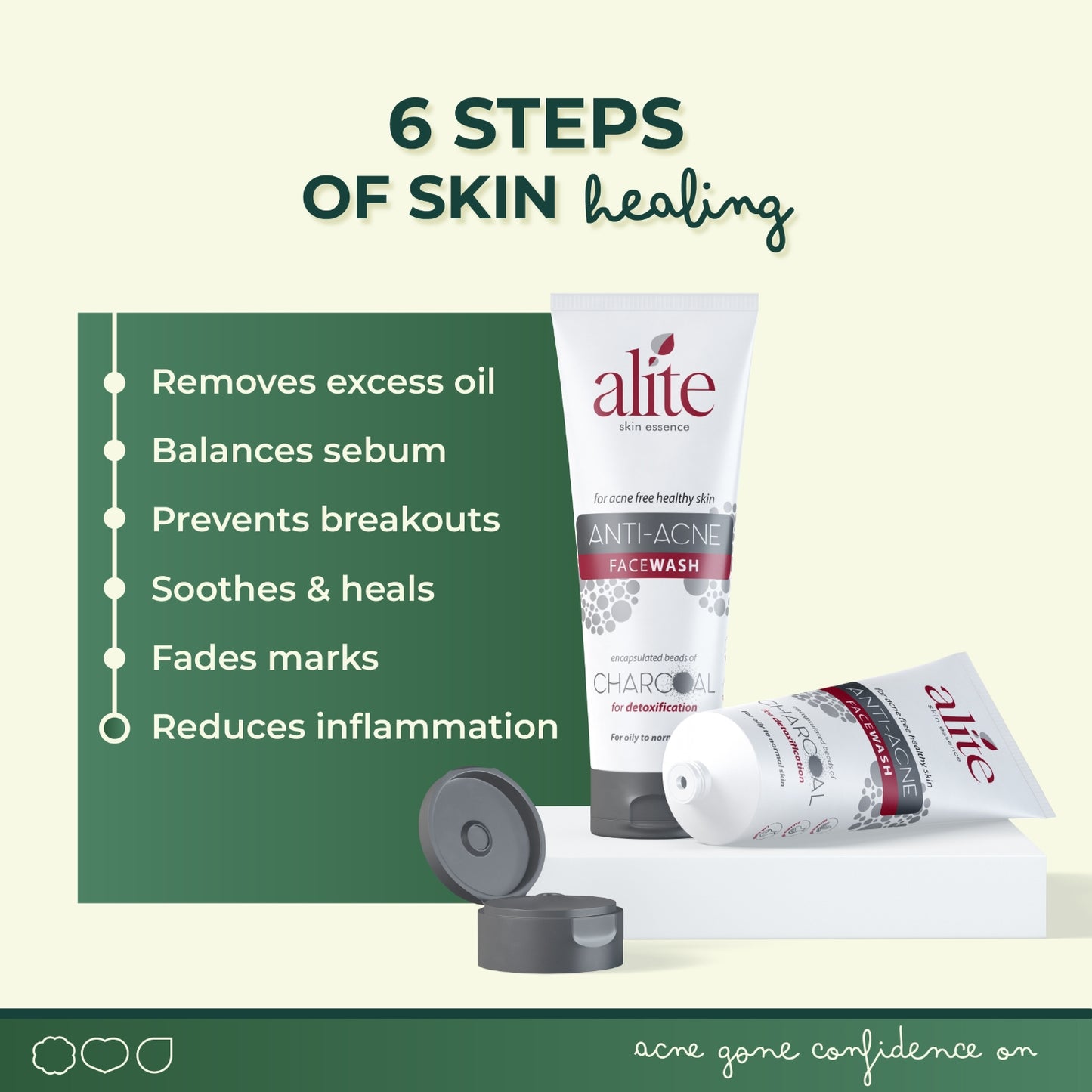 Alite Anti Acne Facewash 140g - Prevent Acne Breakouts & Control Oily Skin