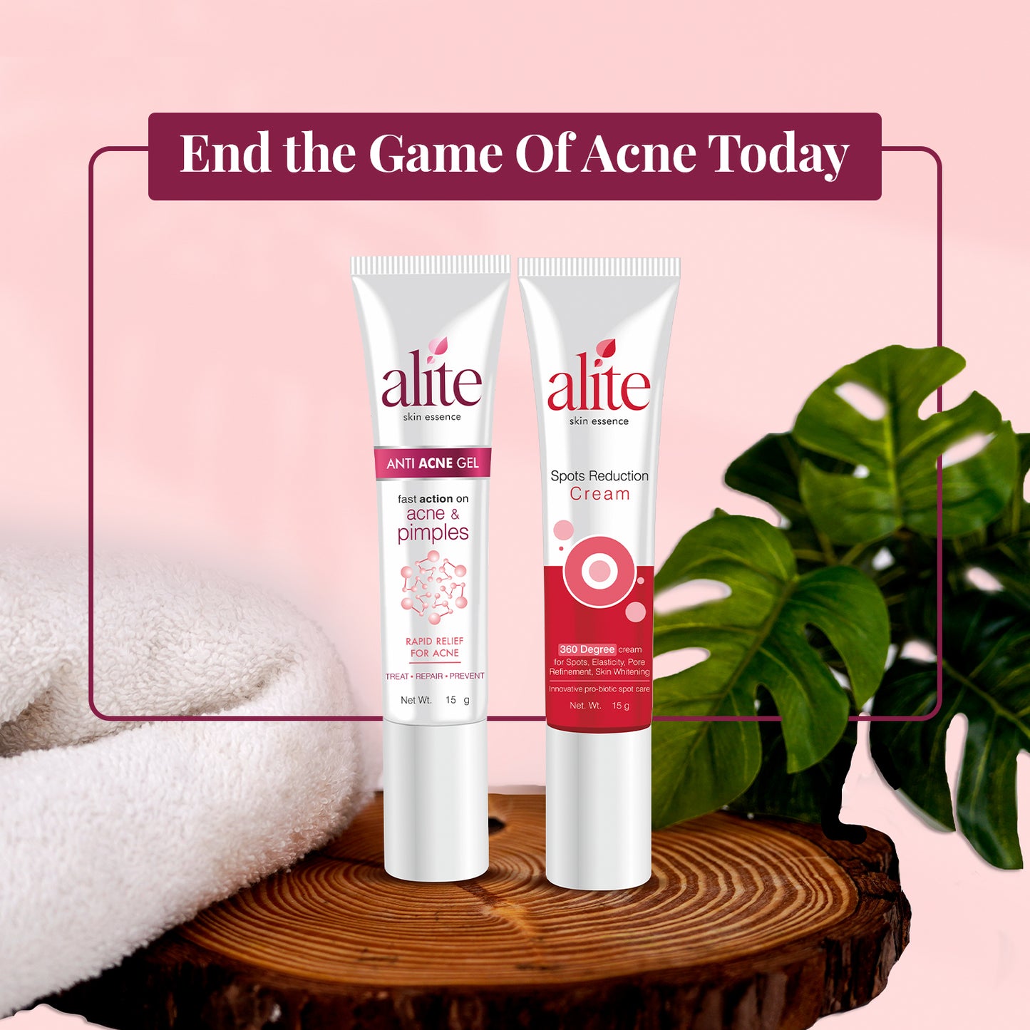 Alite Acne Control Combo - Anti Acne Gel & Dark Spot Reduction Cream