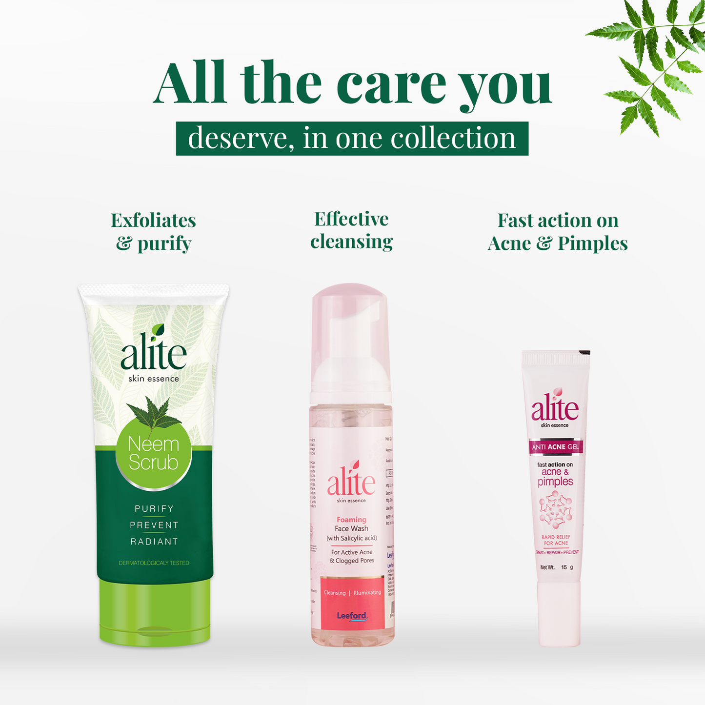 Alite Neem Glow Scrub 140gm | Radiant & Bright Skin | Complexion Boost Formula