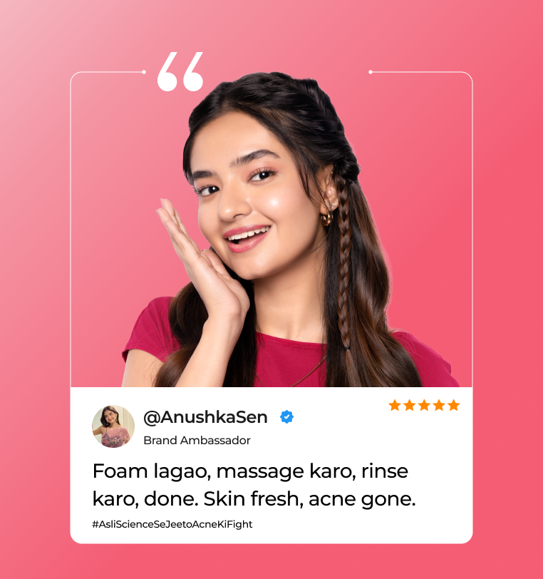 Woman with braided hair with text and social media handle
