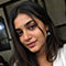 Woman with a neutral expression 