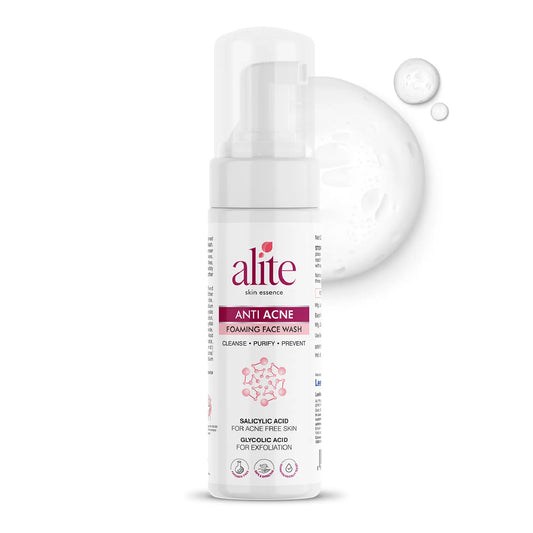 Alite Foaming Face Wash 120ml | Best for Clear Skin | Active Acne Control | Deep Cleansing Face Cleanser for Men & Women | Tan Removal & Oil Control