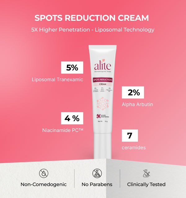 Alite Spots Reduction Cream - 15g Fades Acne Marks, Dark Spots & Pigmentation