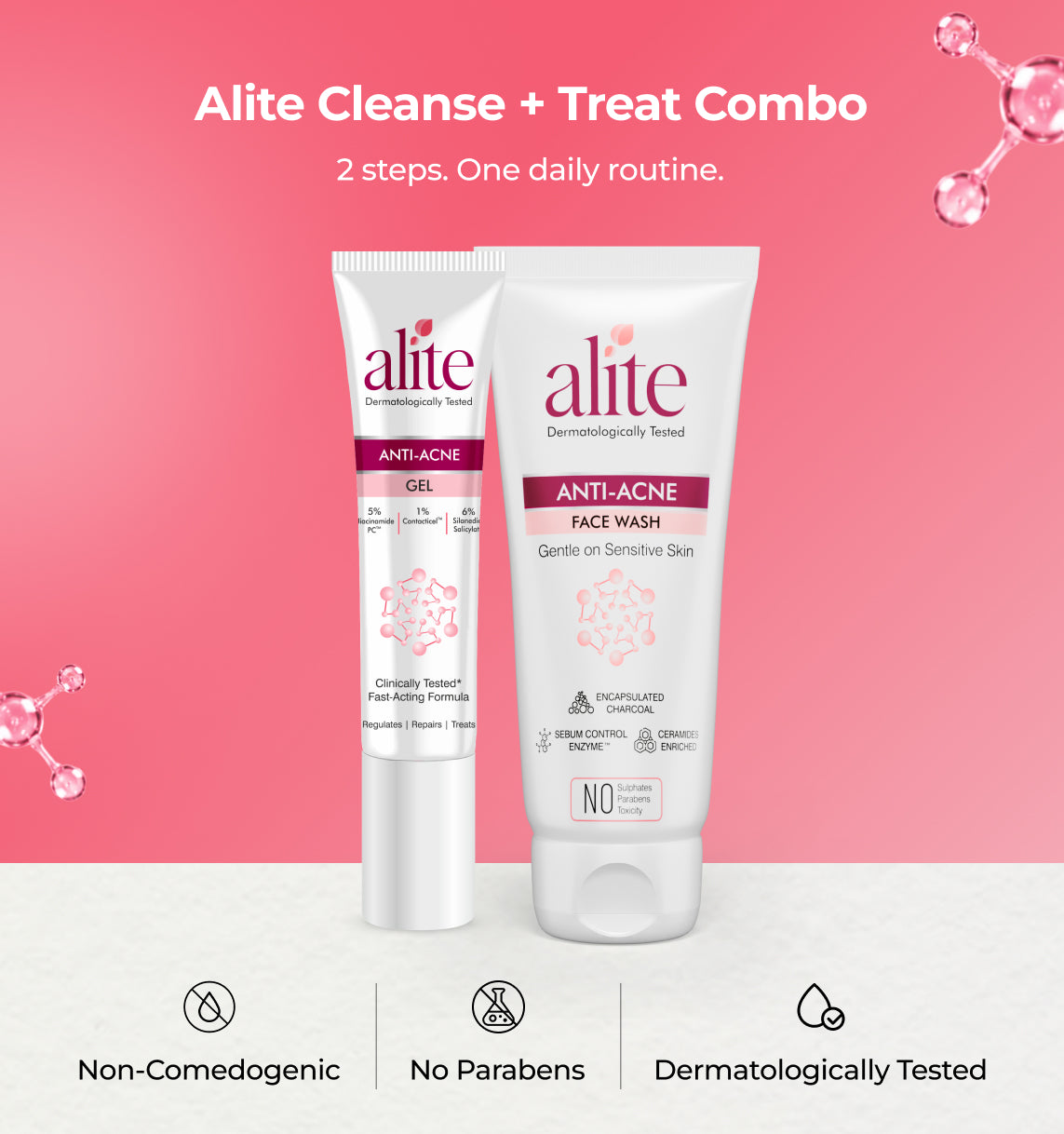 Alite Anti-Acne Gel and Face Wash with product details