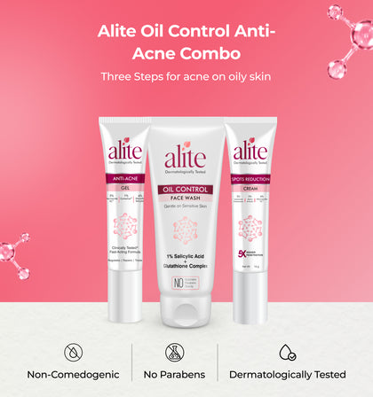 Alite oil control anti acne combo with three products 