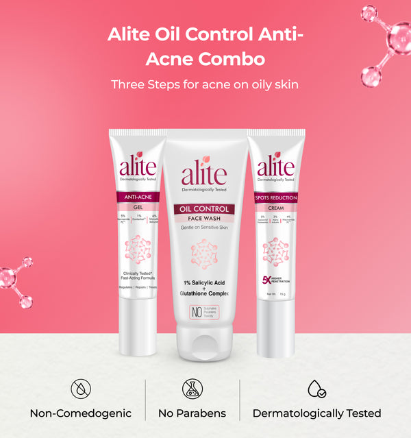 Alite oil control anti acne combo with three products 
