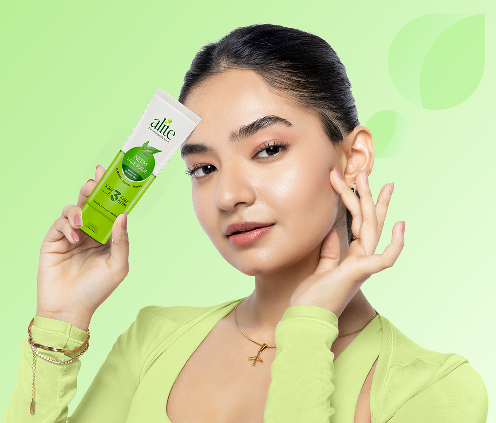 Alite Neem Face Scrub – Neem, Aloe & Cucumber For Deep Cleansing