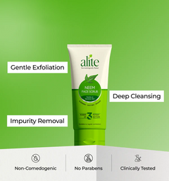 Alite Neem Face Scrub – Neem, Aloe & Cucumber For Deep Cleansing