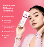 Woman holding a skincare product