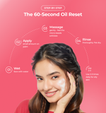 Woman applying product on her face 