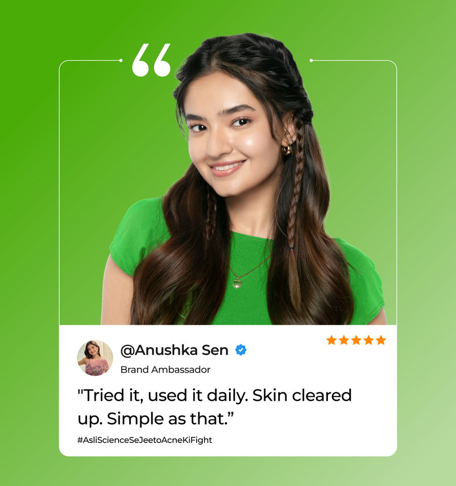 Woman wearing a green shirt 