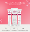 Alite acne treatment combo with three skincare products 