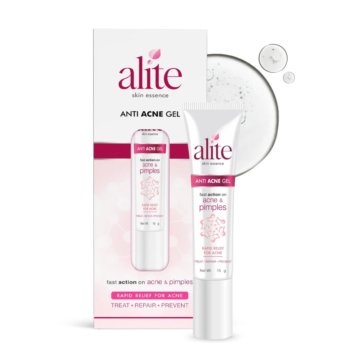 Alite Anti Acne Gel 30 gm | Fast Action on Acne, Pimples | Treats, Repairs, Prevents Acne