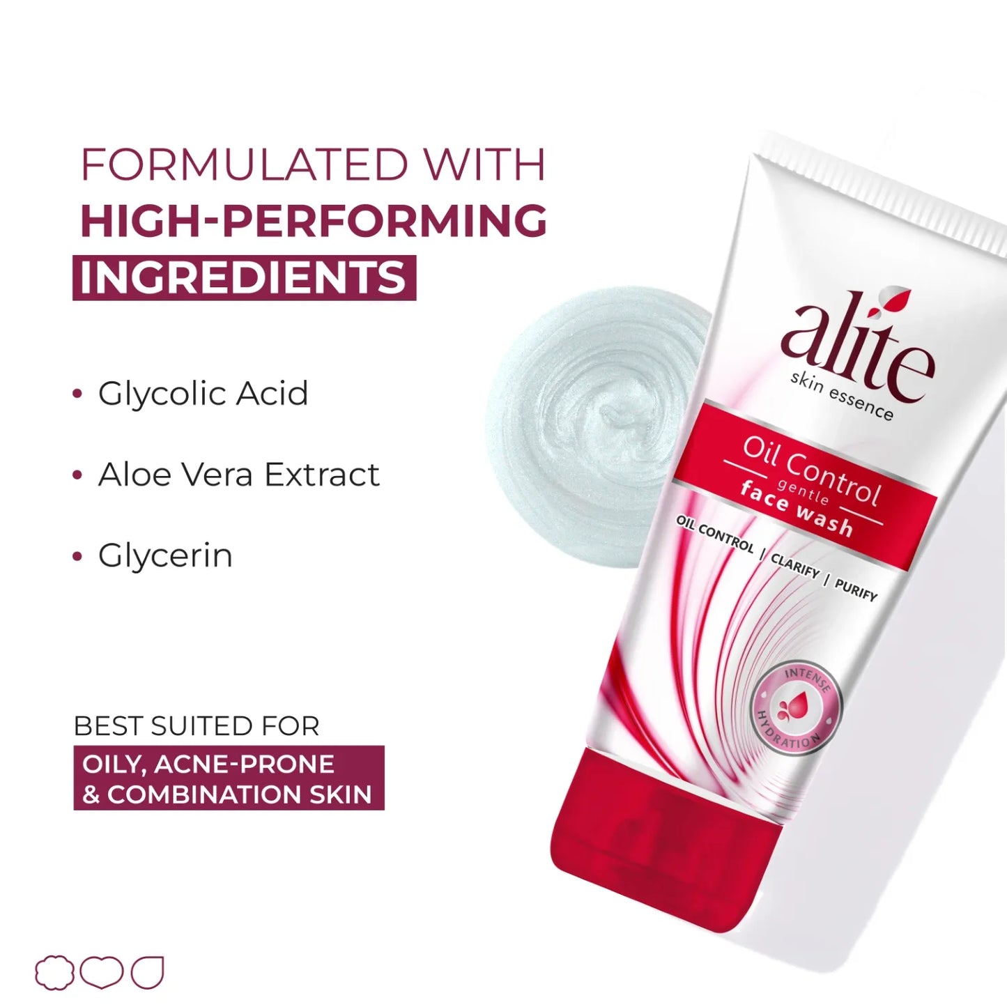 Alite Oil Control Face Wash 140g, For Oily & Acne-Prone Skin, Detan and Oil Control