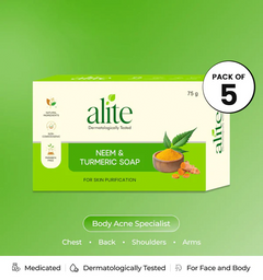 Neem & Turmeric Soap - Daily Antiseptic & Paraben-Free | Pack of 5