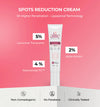 Spots reduction cream with ingredients and benefits 