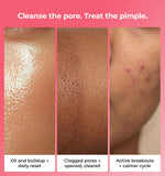 Three stages of skin care treatment 