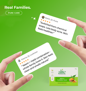 Hands holding cards with customer reviews 