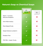 Comparison chart of natures soap vs chemical soaps 