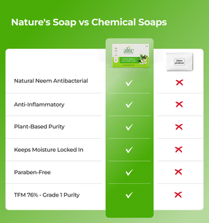 Comparison between natures soap and chemical soaps 